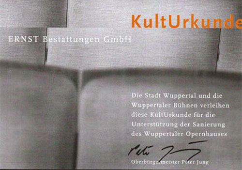 Spendenaktion: Wuppertaler Opernhaus